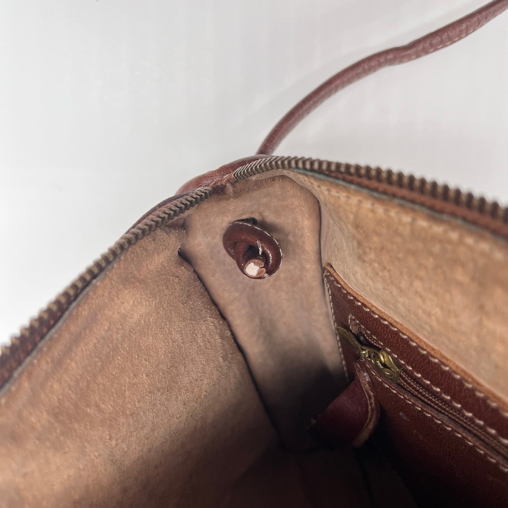 BRAHMIN Vintage Alligator Crossbody Bag Womens Brown Leather Embossed Crocodile - Picture 10 of 16